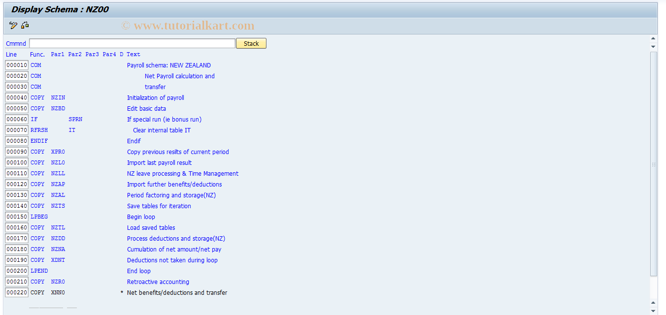 SAP TCode S_AHR_61007524 - IMG-Aktivität: OHANZDE1040B