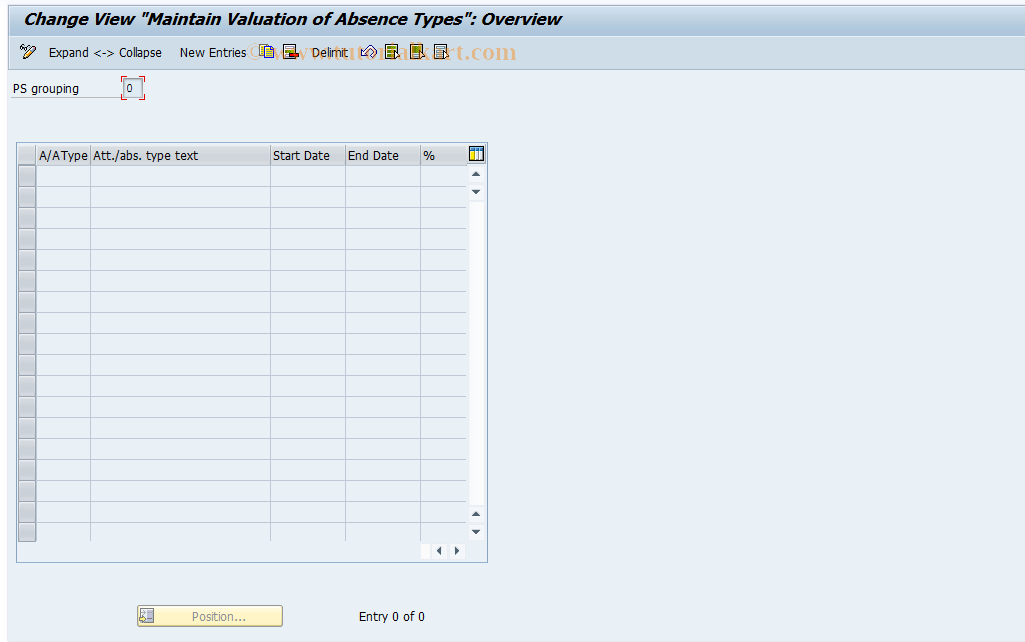 SAP TCode S_AHR_61007551 - IMG Activity: OHP7_0170