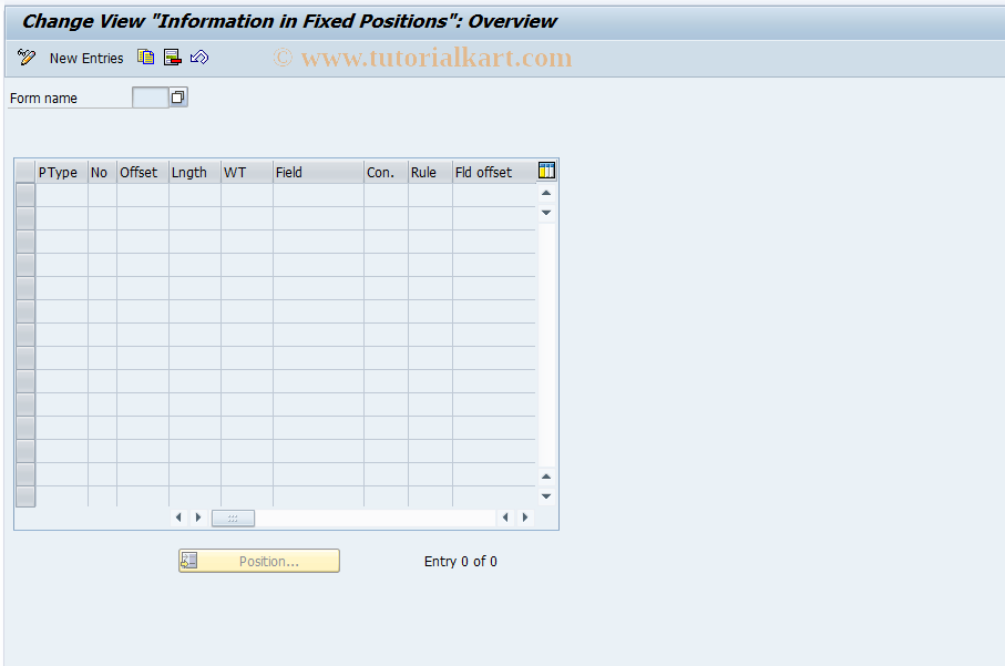 SAP TCode S_AHR_61007552 - IMG-Aktivität: SIMG_OHAV405