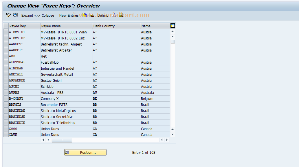 SAP TCode S_AHR_61007569 - IMG-Aktivität: OHALEP080