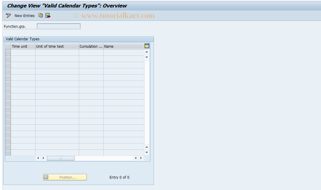 SAP TCode S_AHR_61007609 - IMG-Aktivität: OHANZCU004