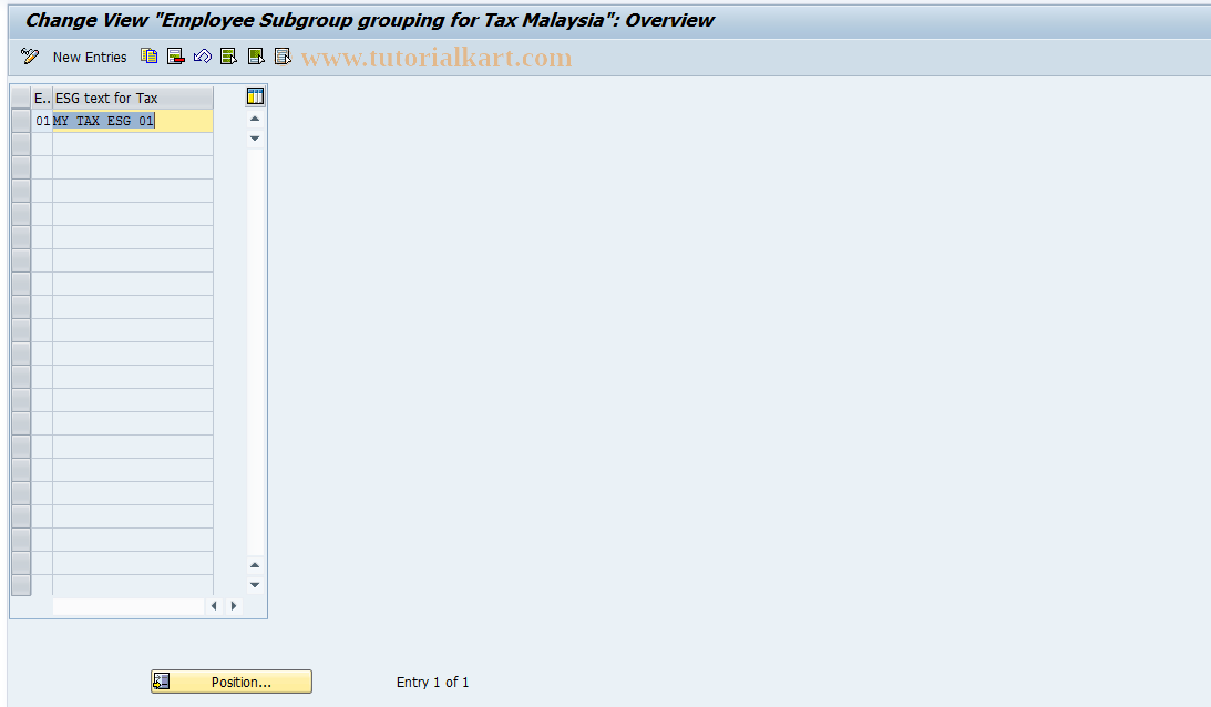 SAP TCode S_AHR_61007618 - IMG-Aktivität: OHALTX060