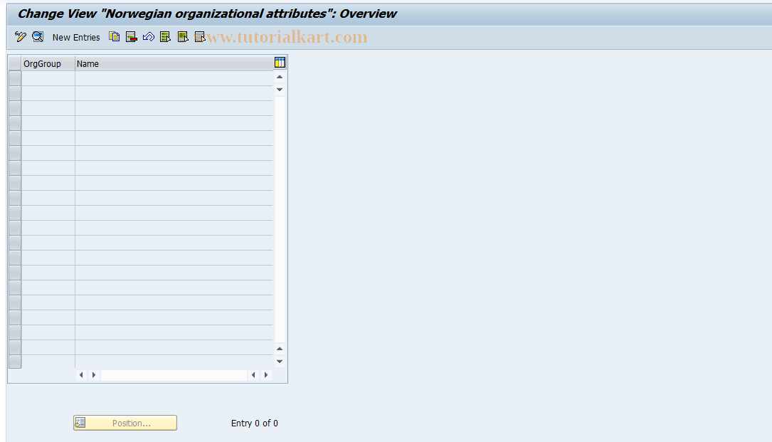 SAP TCode S_AHR_61007627 - IMG-Aktivität: OHAVOROP