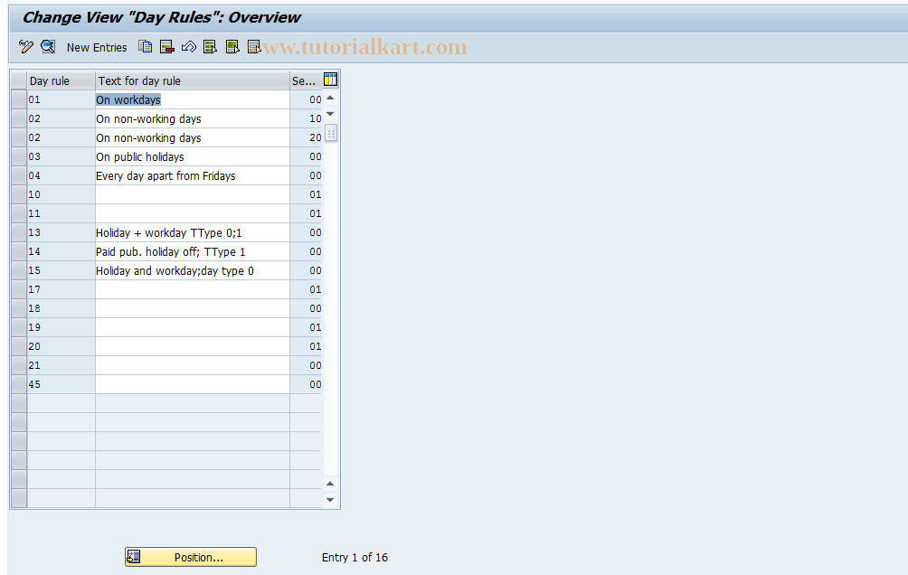 SAP TCode S_AHR_61007631 - IMG Activity: OHAEAB004