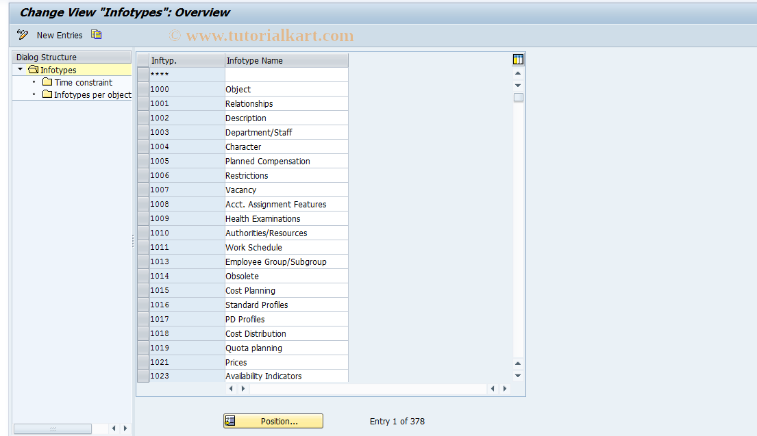 SAP TCode S_AHR_61007643 - IMG Activity: OHP7_0430