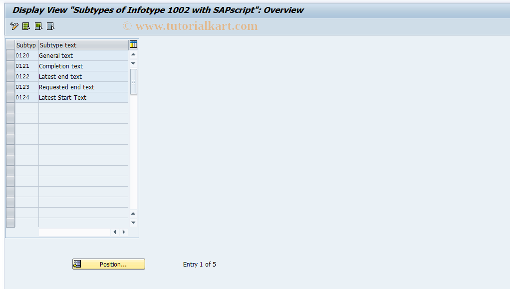 SAP TCode S_AHR_61007658 - IMG Activity: OHP7_0620