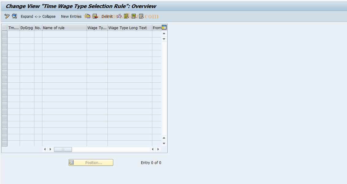 SAP TCode S_AHR_61007668 - IMG Activity: OHAETI362