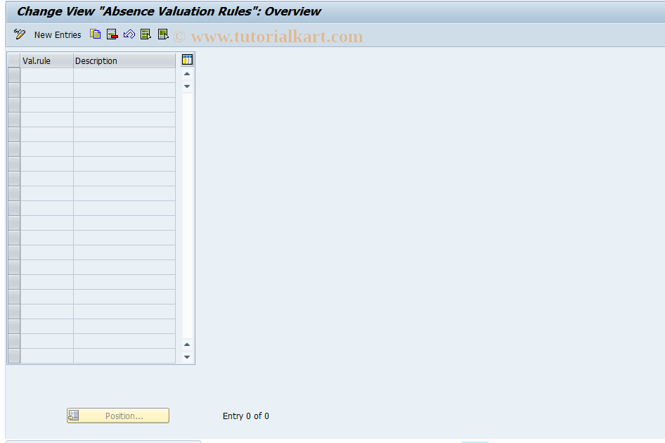 SAP TCode S_AHR_61007709 - IMG-Aktivität: OHAVAB001