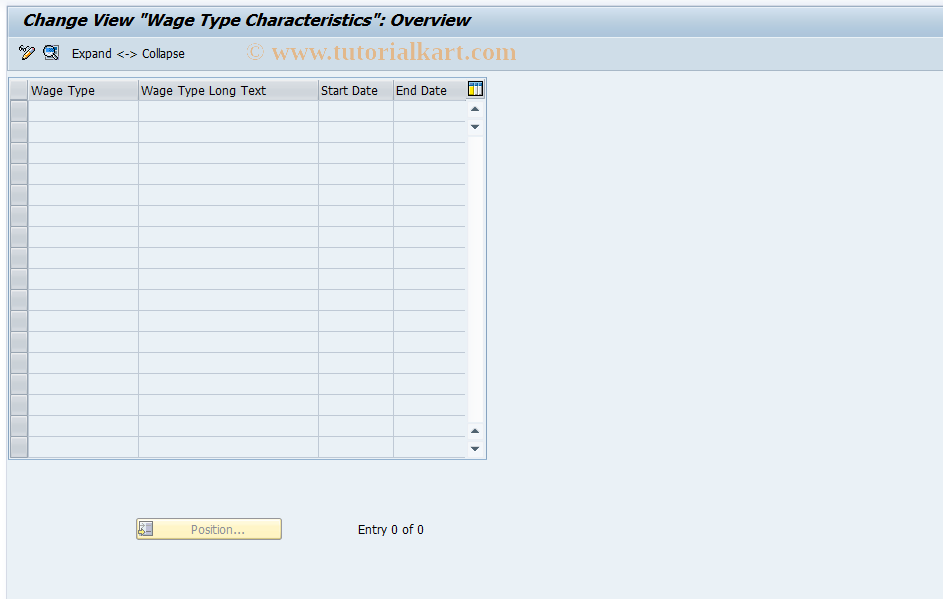 SAP TCode S_AHR_61007727 - IMG-Aktivität: OHAIDFT006