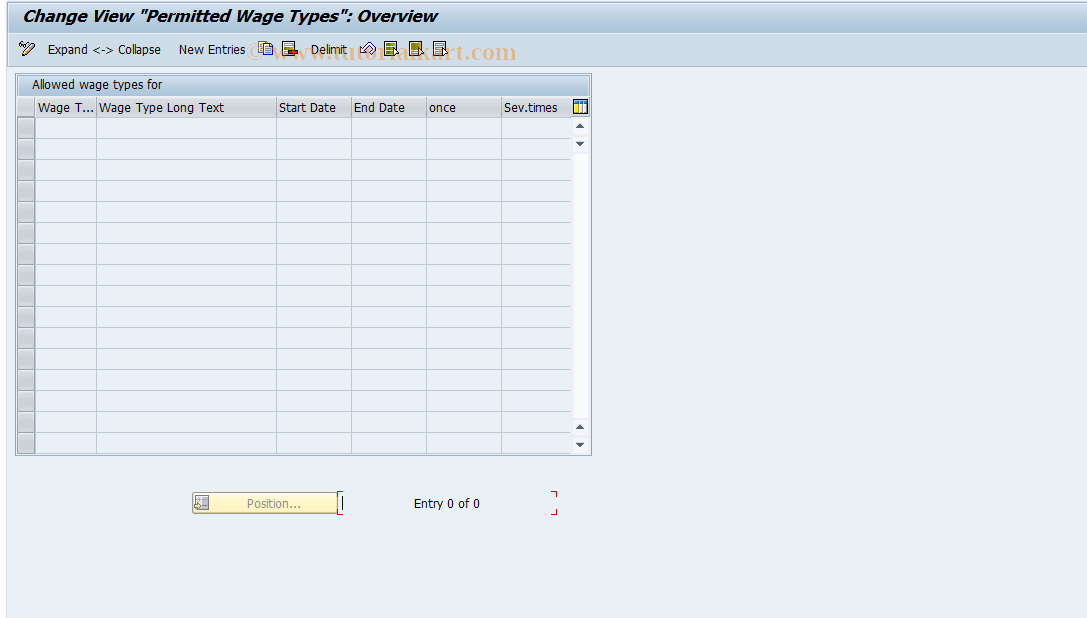 SAP TCode S_AHR_61007731 - IMG-Aktivität: OHAIDFT007