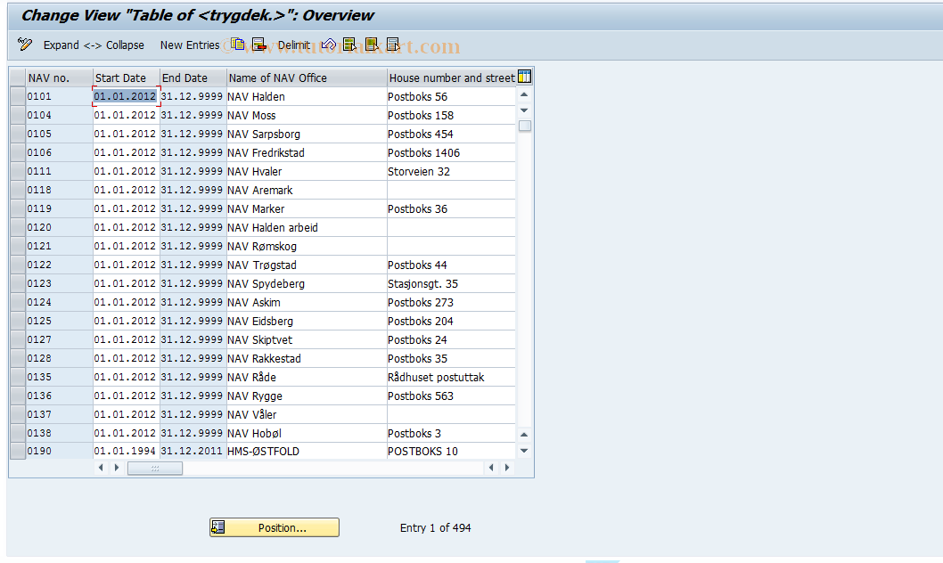 SAP TCode S_AHR_61007739 - IMG-Aktivität: OHAVSOFF