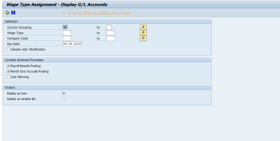 SAP TCode S_AHR_61007750 - IMG-Aktivität: OHALRI062