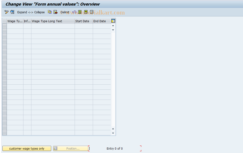 SAP TCode S_AHR_61007784 - IMG-Aktivität: OHAIDCU060