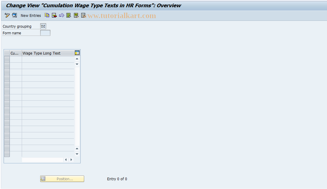 SAP TCode S_AHR_61007786 - IMG-Aktivität: SIMG_OHAID424