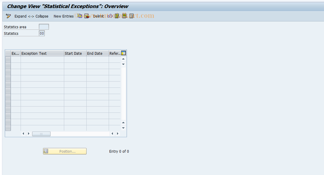 SAP TCode S_AHR_61007794 - IMG-Aktivität: OHAVSTGR