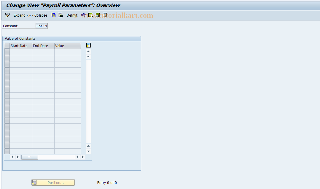 SAP TCode S_AHR_61007795 - IMG-Aktivität: OHAID_CL023