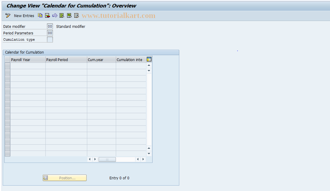 SAP TCode S_AHR_61007796 - IMG-Aktivität: OHAIDCU010