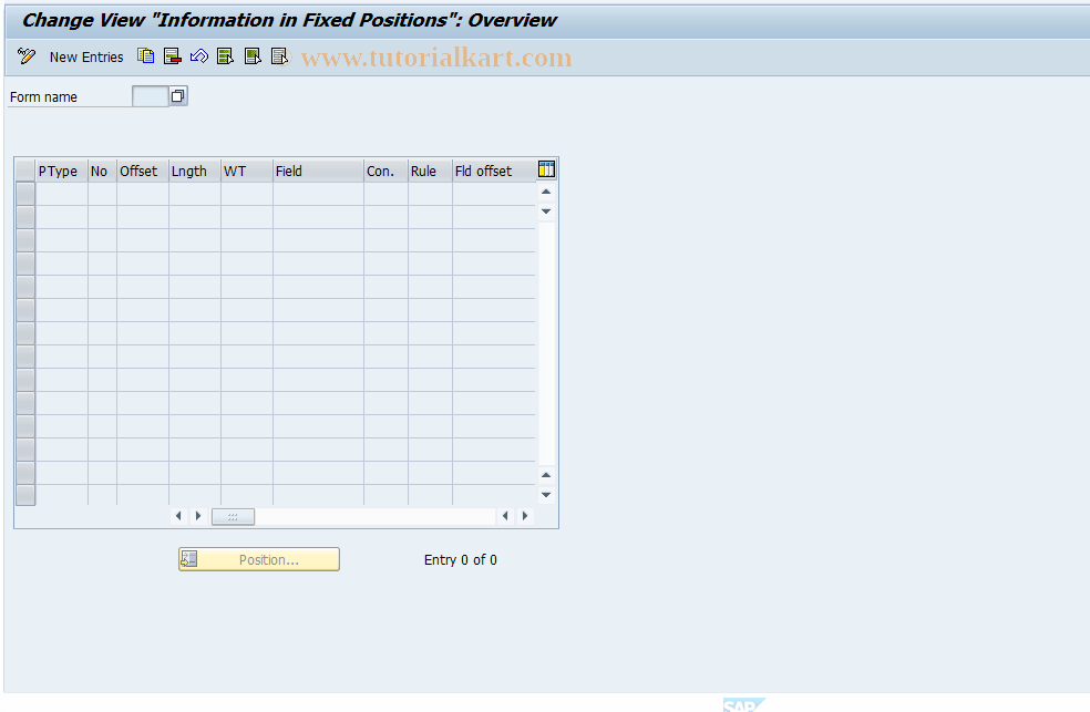 SAP TCode S_AHR_61007807 - IMG-Aktivität: SIMG_OHAID418