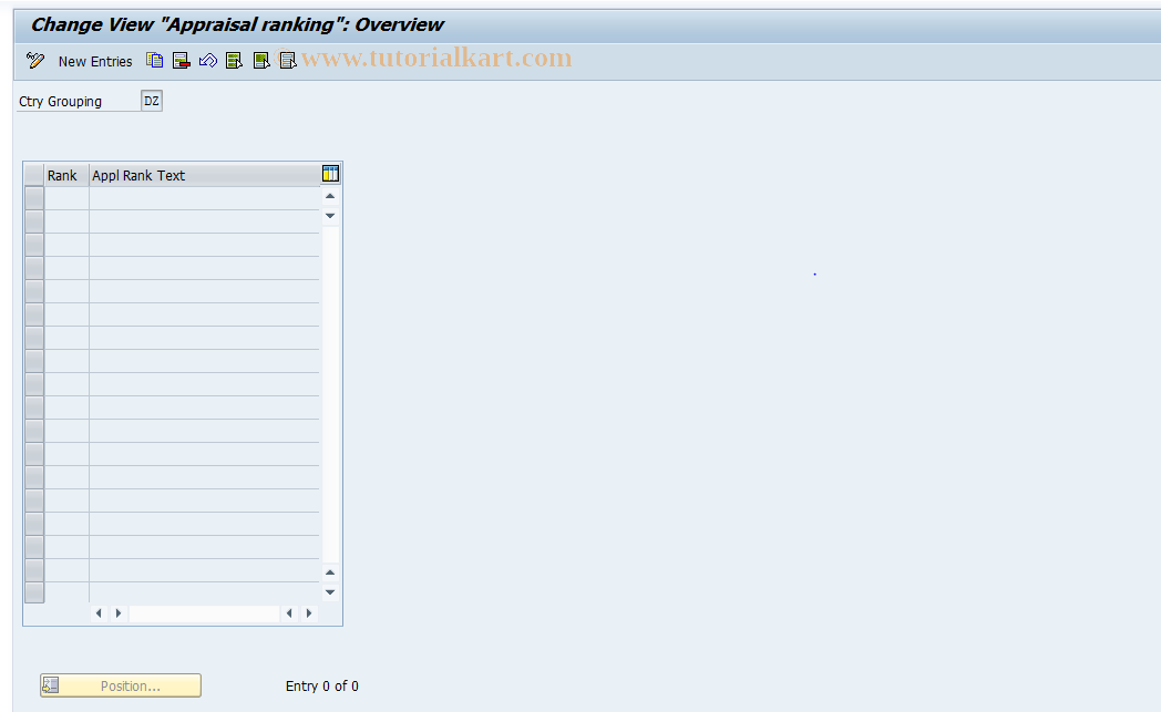 SAP TCode S_AHR_61007838 - IMG-Aktivität: OHAHK_AP002