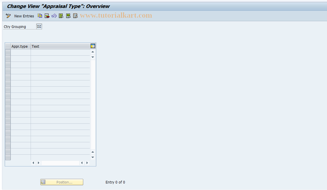 SAP TCode S_AHR_61007840 - IMG-Aktivität: OHAHK_AP011