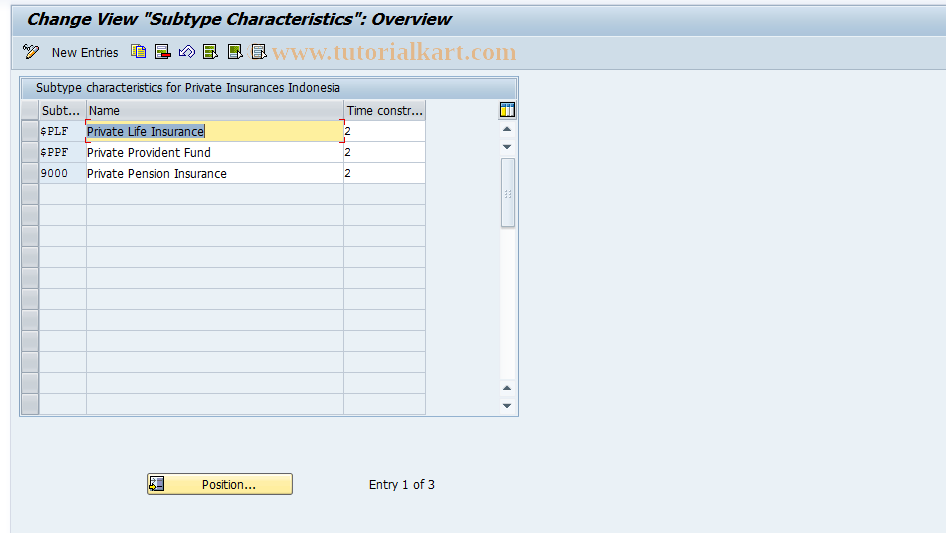 SAP TCode S_AHR_61007843 - IMG-Aktivität: OHAIDPI010