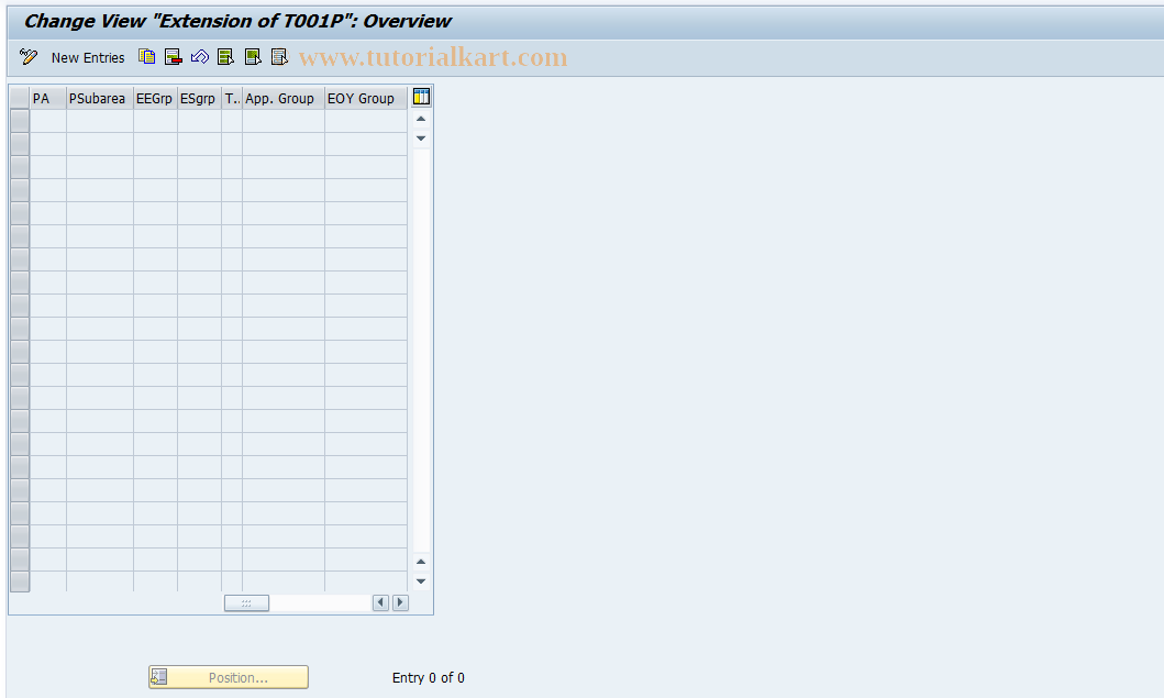 SAP TCode S_AHR_61007871 - IMG-Aktivität: OHAHK_EY010