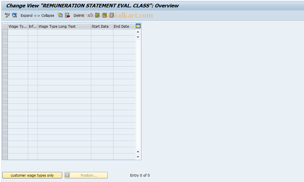 SAP TCode S_AHR_61007880 - IMG-Aktivität: SIMG_OHAID507