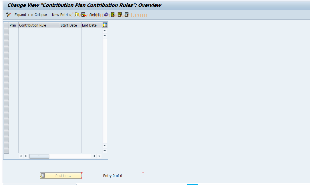 SAP TCode S_AHR_61007890 - IMG-Aktivität: OHAHK_CP050