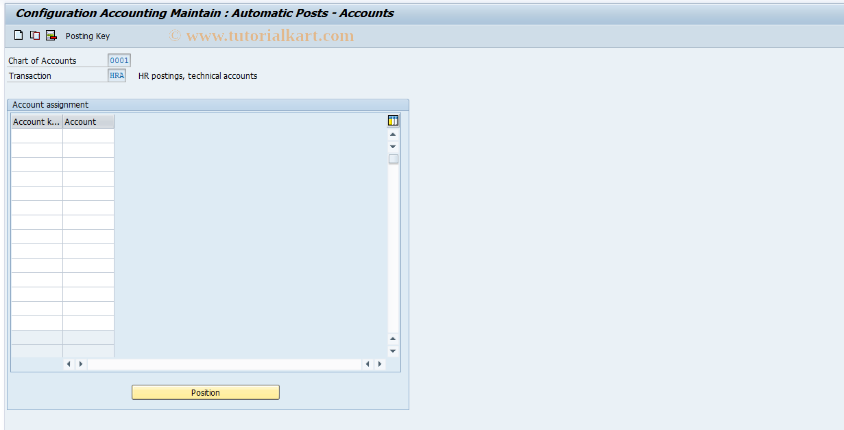 SAP TCode S_AHR_61007936 - IMG-Aktivität: OHAIDRI056