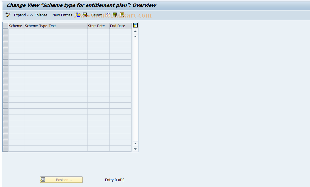 SAP TCode S_AHR_61007941 - IMG-Aktivität: OHAHK_EP020