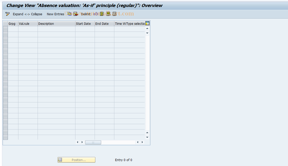 SAP TCode S_AHR_61007951 - IMG-Aktivität: OHAIDAB009