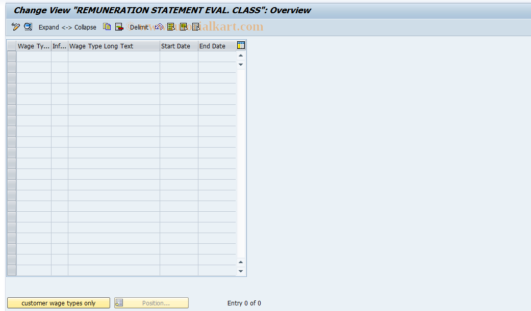 SAP TCode S_AHR_61007960 - IMG-Aktivität: SIMG_OHAHK_528