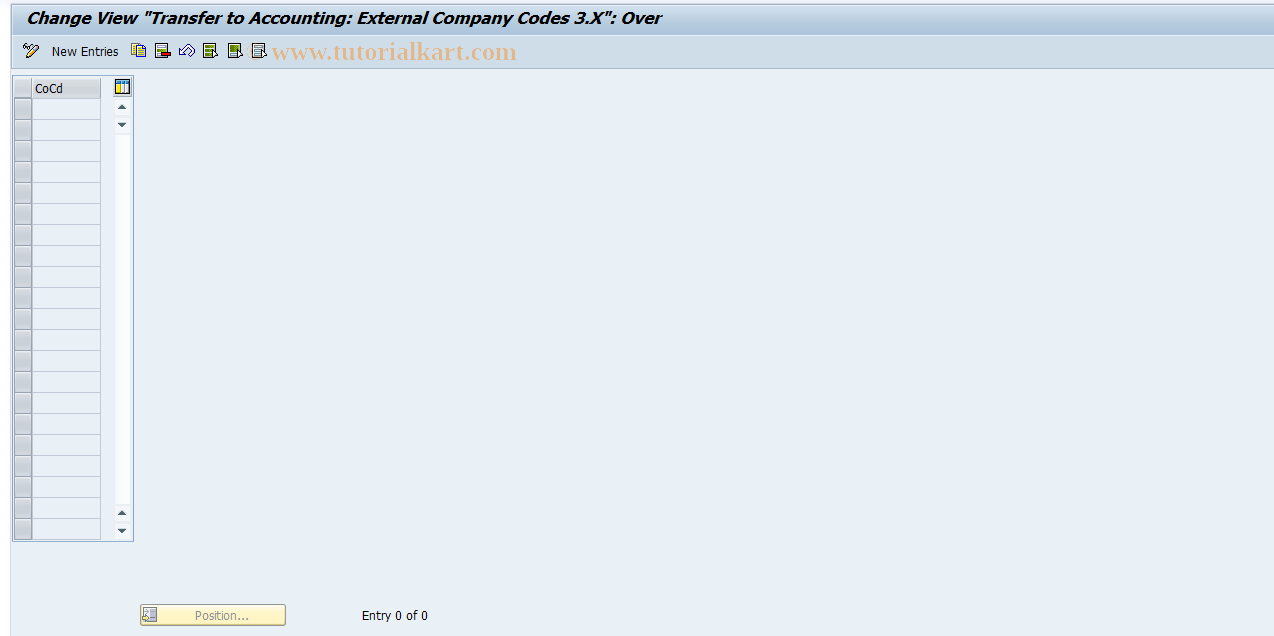 SAP TCode S_AHR_61007971 - IMG-Aktivität: OHAIDRI090