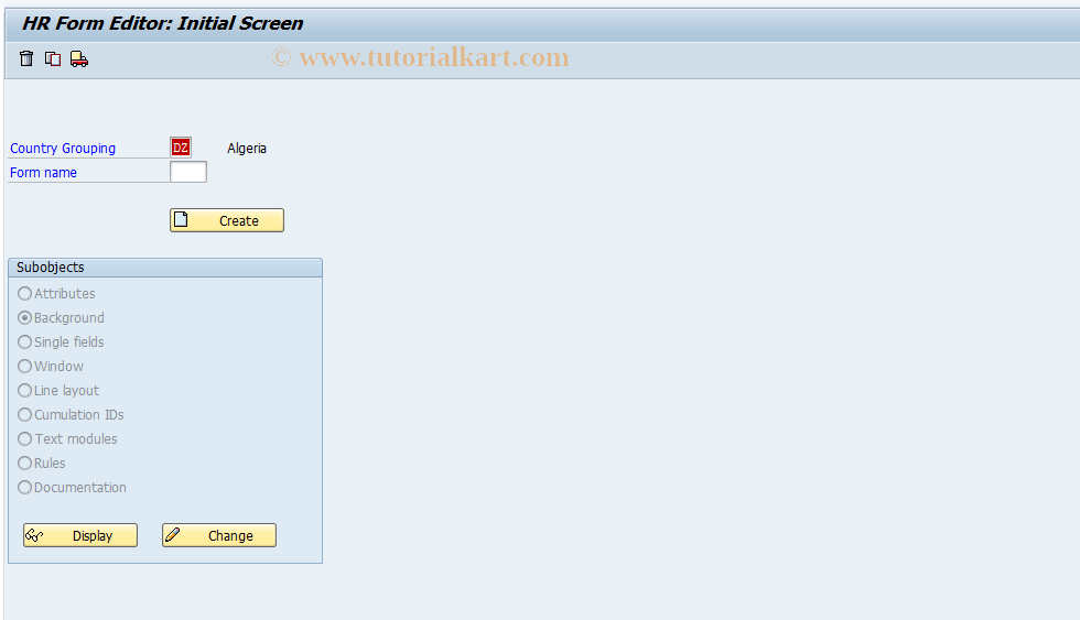 SAP TCode S_AHR_61007973 - IMG Activity SIMG_OHAK515