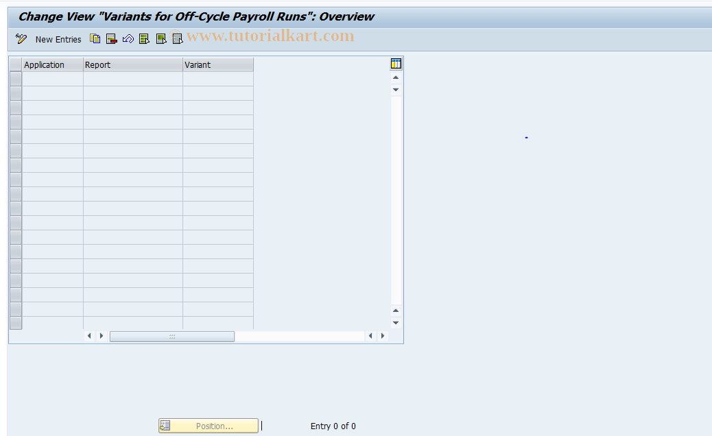 SAP TCode S_AHR_61007991 - IMG-Aktivität: OHACAOCV001