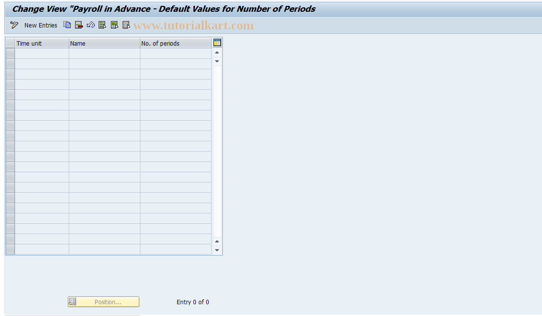 SAP TCode S_AHR_61007999 - IMG-Aktivität: OHACAOCAP001