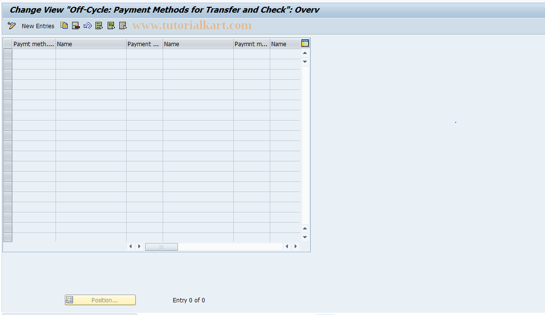 SAP TCode S_AHR_61008001 - IMG-Aktivität: OHACAOCPM01