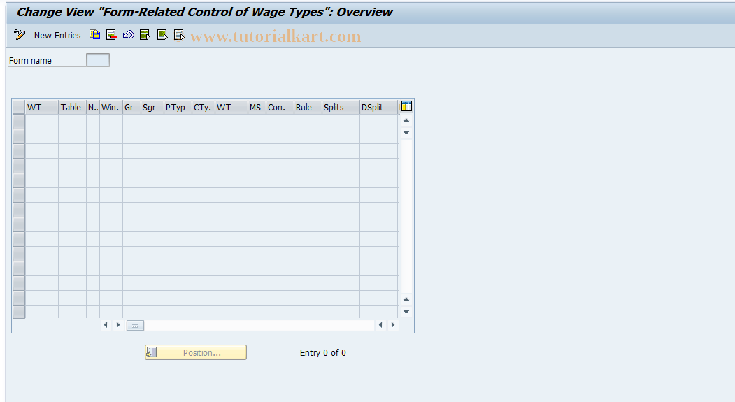 SAP TCode S_AHR_61008015 - IMG-Aktivität: SIMG_OHAK409