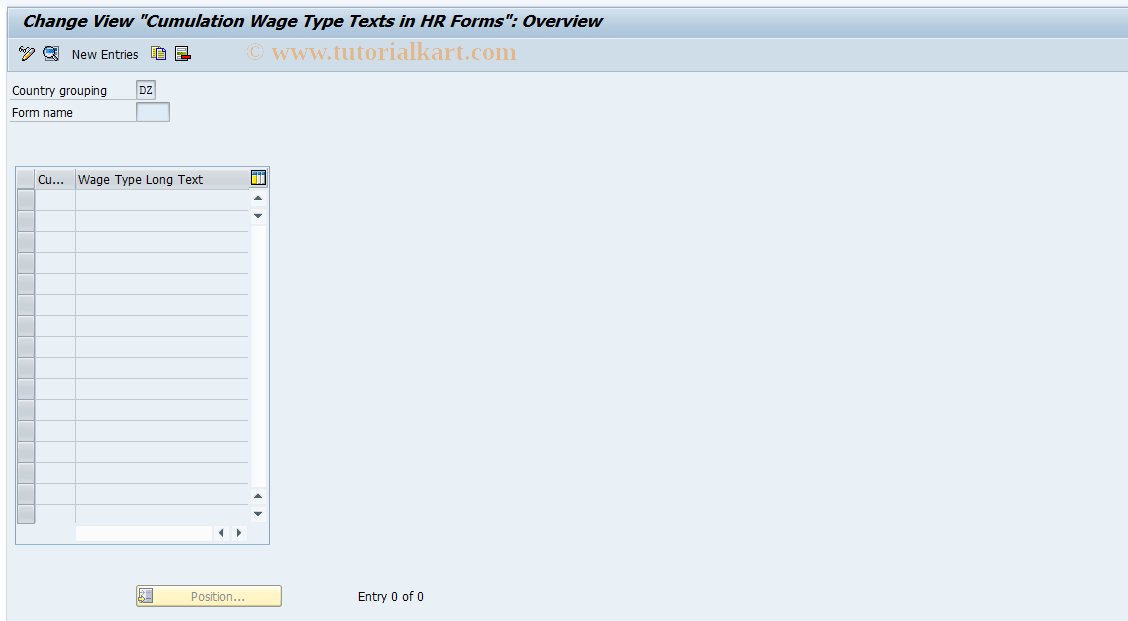 SAP TCode S_AHR_61008030 - IMG-Aktivität: SIMG_OHAHK_482