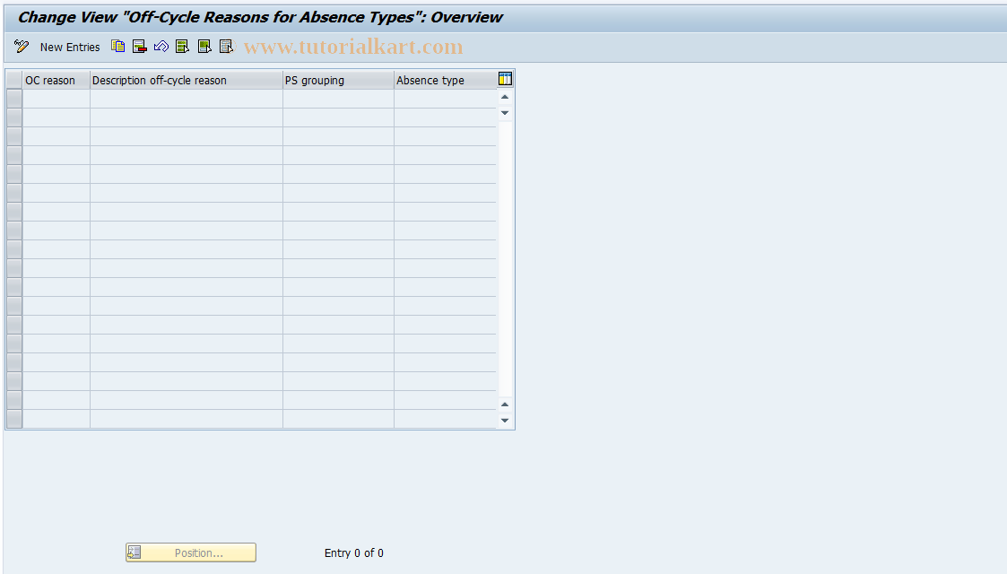 SAP TCode S_AHR_61008036 - IMG-Aktivität: OHAIDOCA001