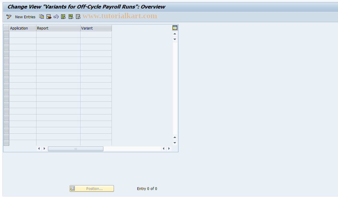 SAP TCode S_AHR_61008062 - IMG-Aktivität: OHAIDOCV001