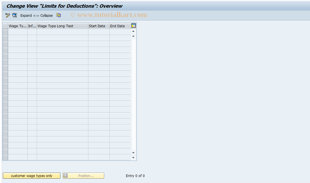 SAP TCode S_AHR_61008087 - IMG-Aktivität: OHAIDR1027