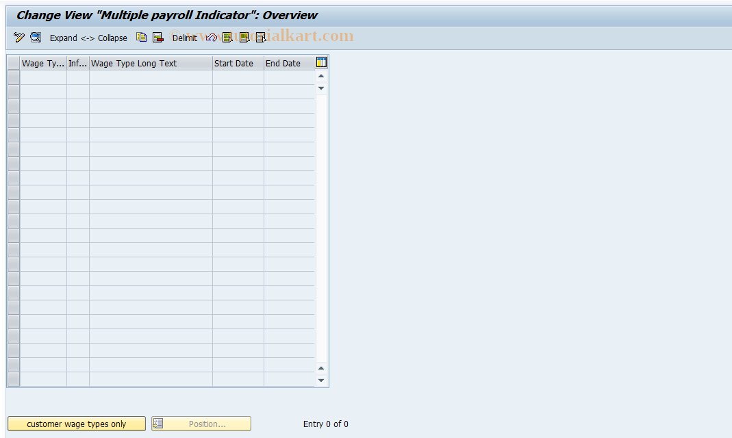 SAP TCode S_AHR_61008090 - IMG-Aktivität: OHAID_OC010