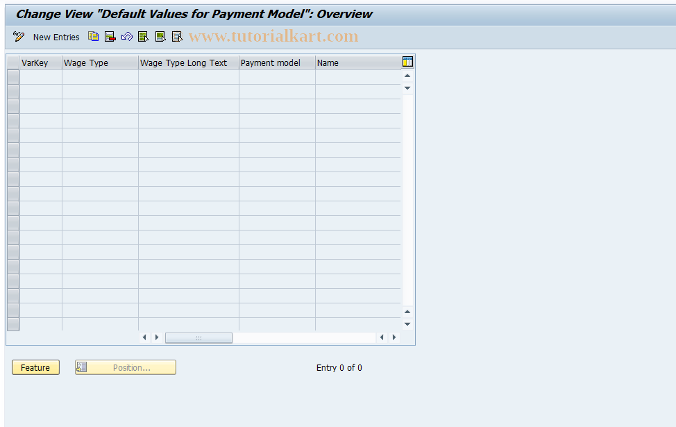 SAP TCode S_AHR_61008101 - IMG-Aktivität: OHIID1014