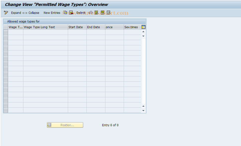 SAP TCode S_AHR_61008108 - IMG-Aktivität: OHAKGNA240