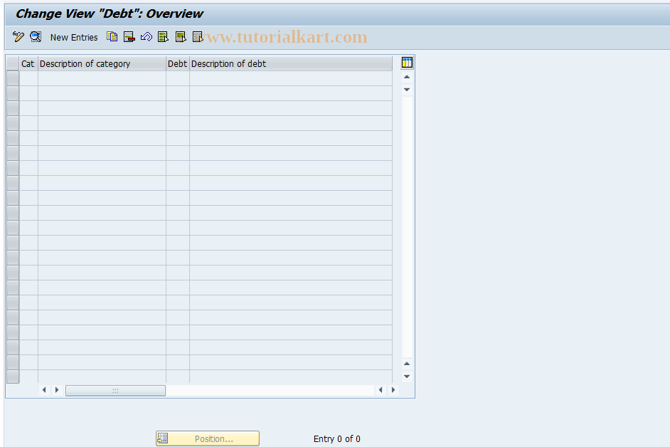 SAP TCode S_AHR_61008126 - IMG-Aktivität: OHAKGR125