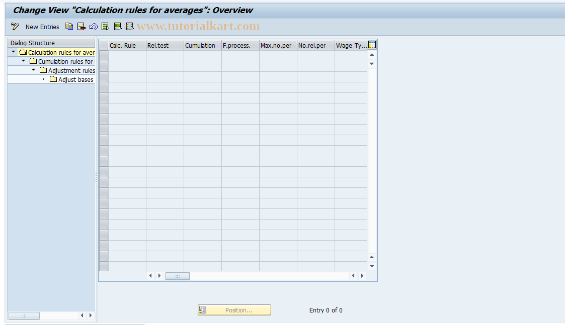 SAP TCode S_AHR_61008130 - IMG-Aktivität: OHAIDAV511B