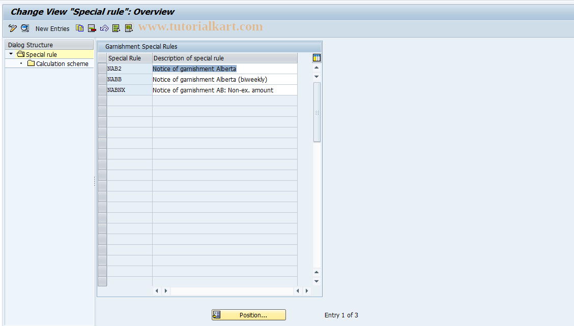 SAP TCode S_AHR_61008135 - IMG-Aktivität: OHAKGR128