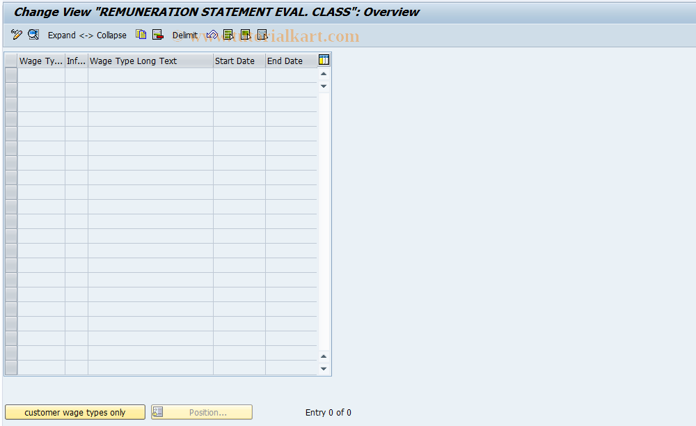 SAP TCode S_AHR_61008139 - IMG-Aktivität: SIMG_OHAHK_507