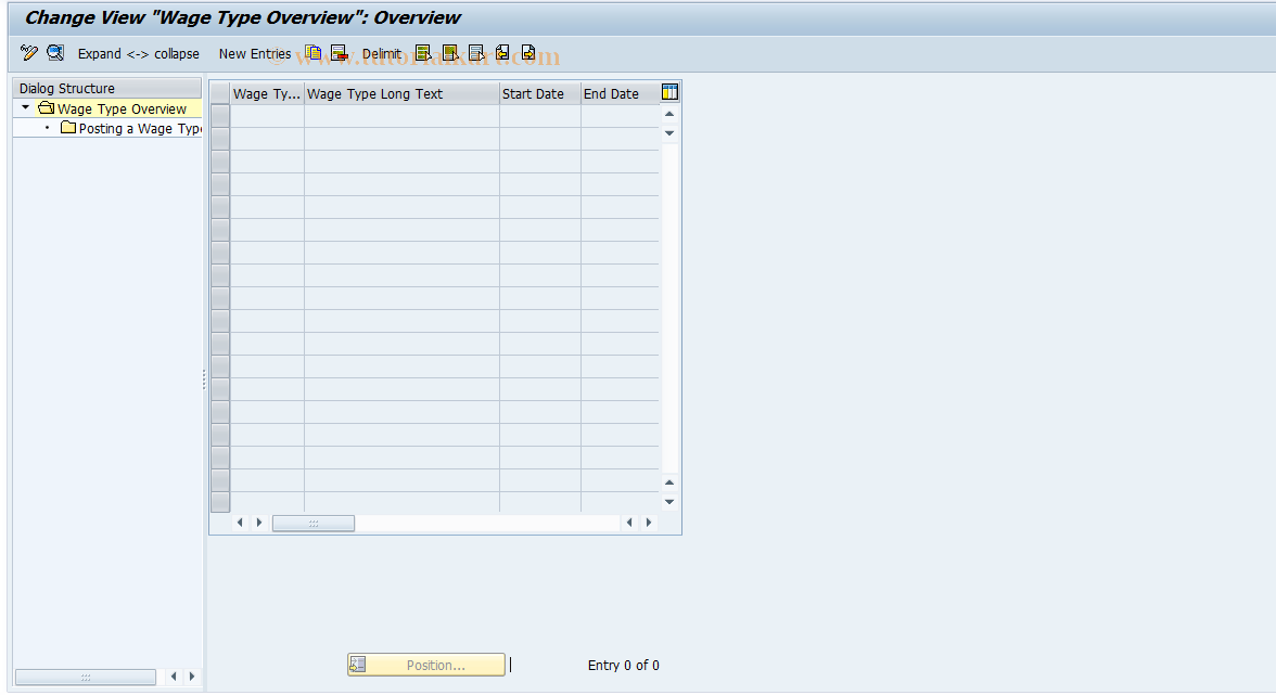 SAP TCode S_AHR_61008152 - IMG-Aktivität: OHAIDRI031